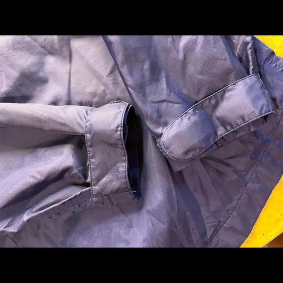 Navy Blue Serac Lightweight Raincoat Medium Preppy Back To School - Picture 7 of 7